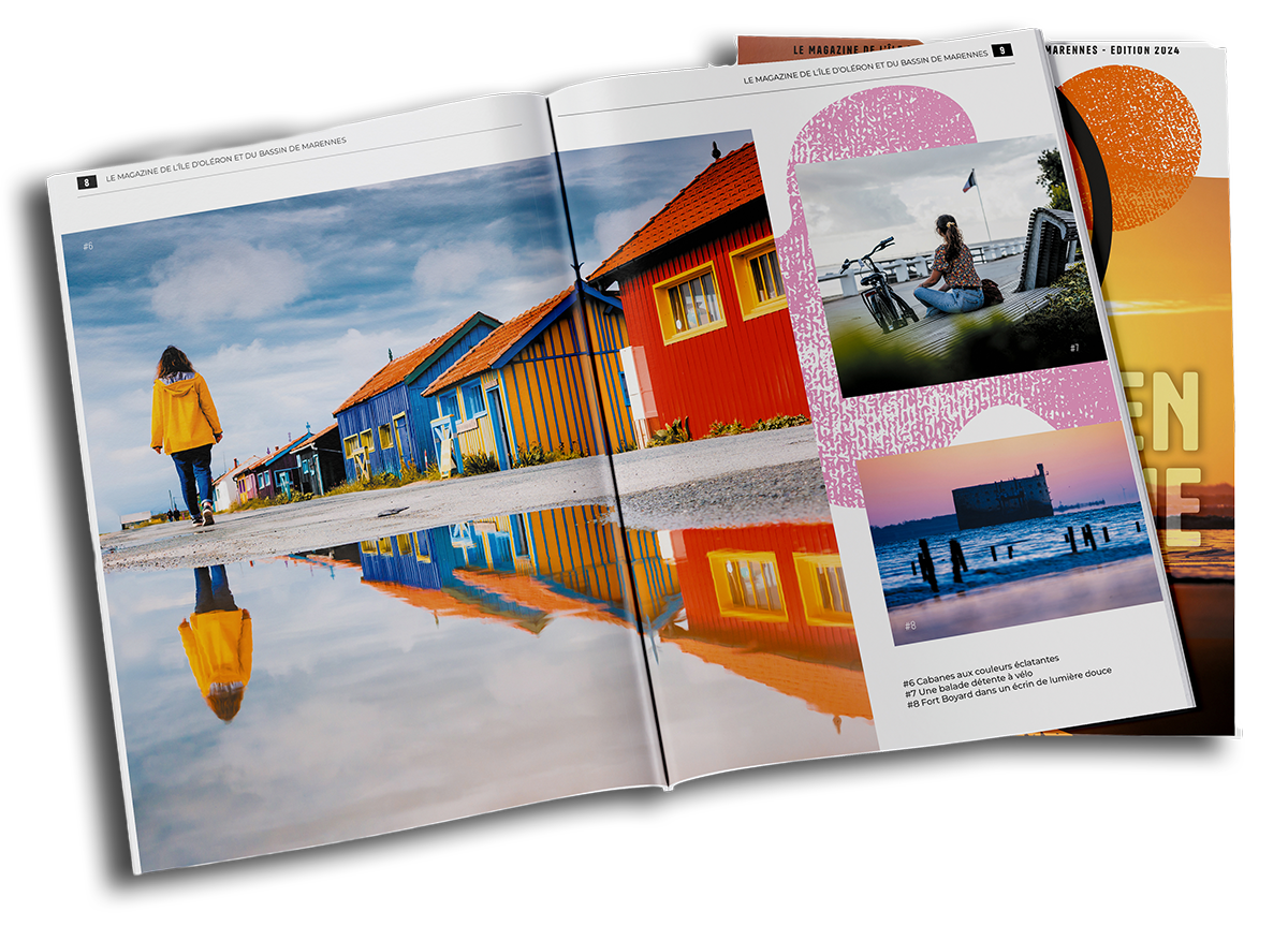 Direction artistique, création graphique et mise en page de magazines par Gaëlle Carmagnac Graphiste Print, île d'Oléron, Marennes, Charente Maritime
